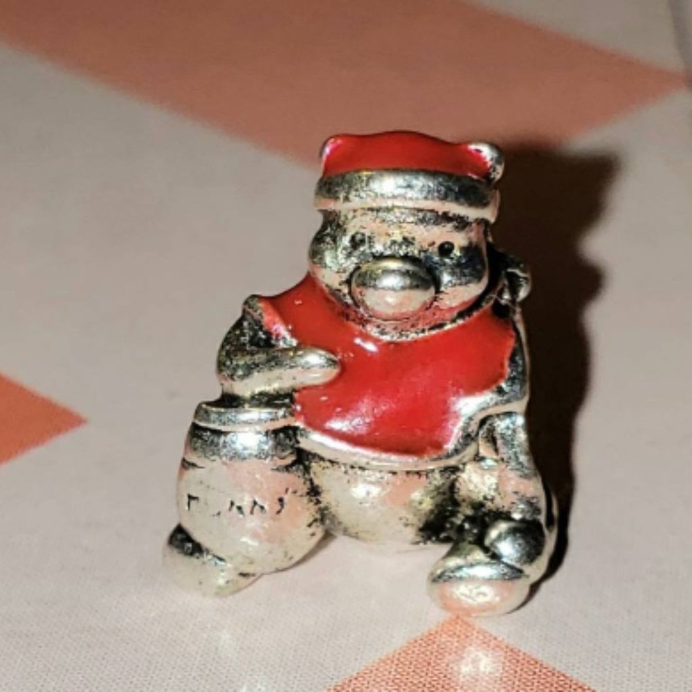 S925 Winnie the Pooh Hunny Pot Silver Charm